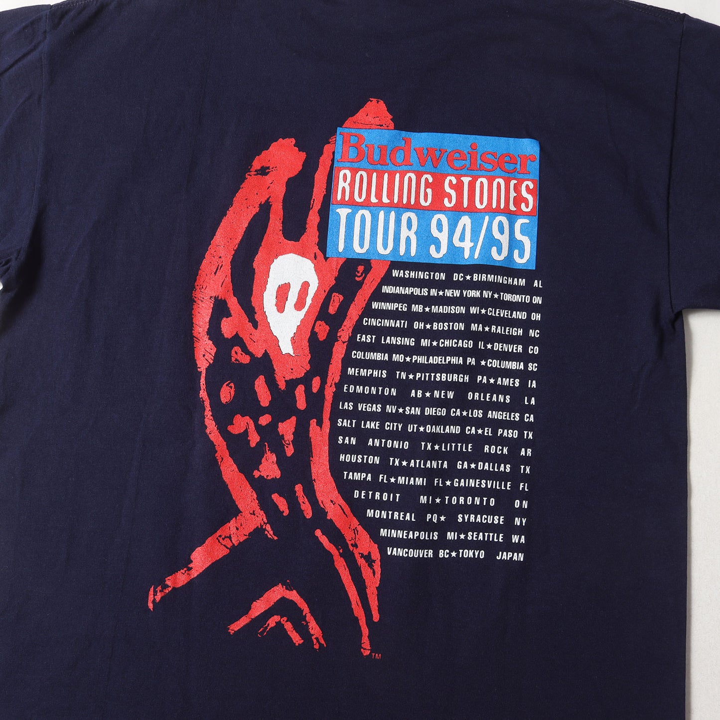 90s The Rolling Stones Voodoo Lounge TOUR 94/95 Tシャツ(BROCKUMボディ / USA製)
