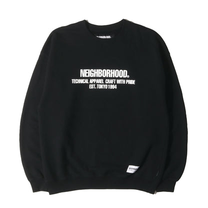 NEIGHBORHOOD (ネイバーフッド) 23AW ブランドロゴ クルーネック 