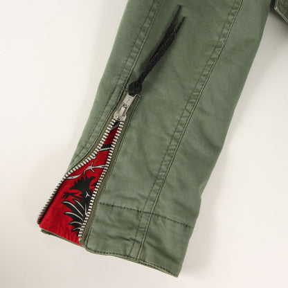 バーブワイヤー プリント ミリタリー ジャケット