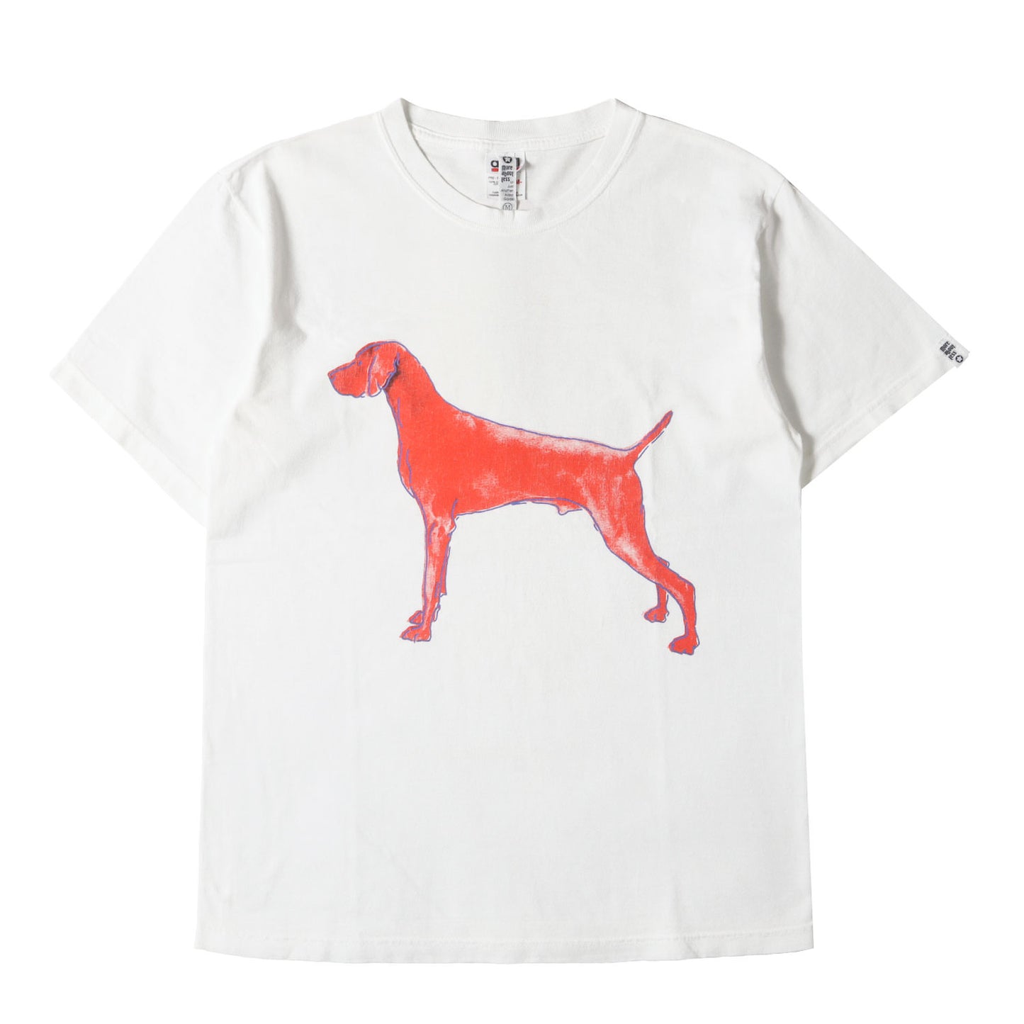 90s ドッグ イラスト Tシャツ(anvilボディ)