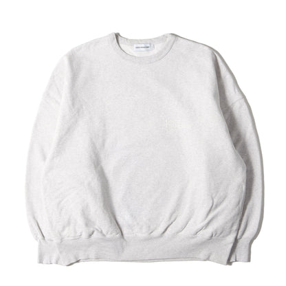 24SS オーバーサイズ ポケット付き スウェット(Open End Yarn Plain Sweat Crew)