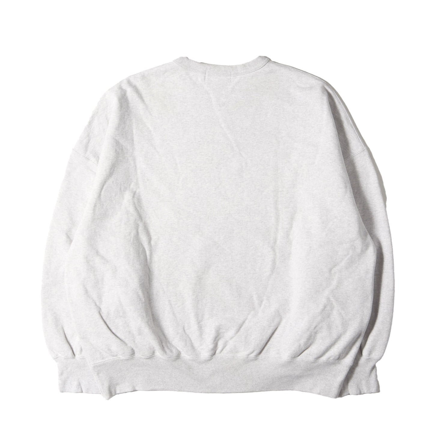 24SS オーバーサイズ ポケット付き スウェット(Open End Yarn Plain Sweat Crew)