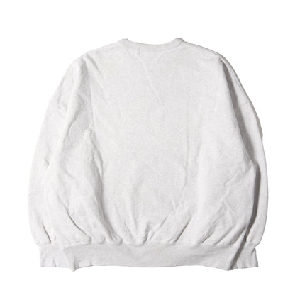 24SS オーバーサイズ ポケット付き スウェット(Open End Yarn Plain Sweat Crew)