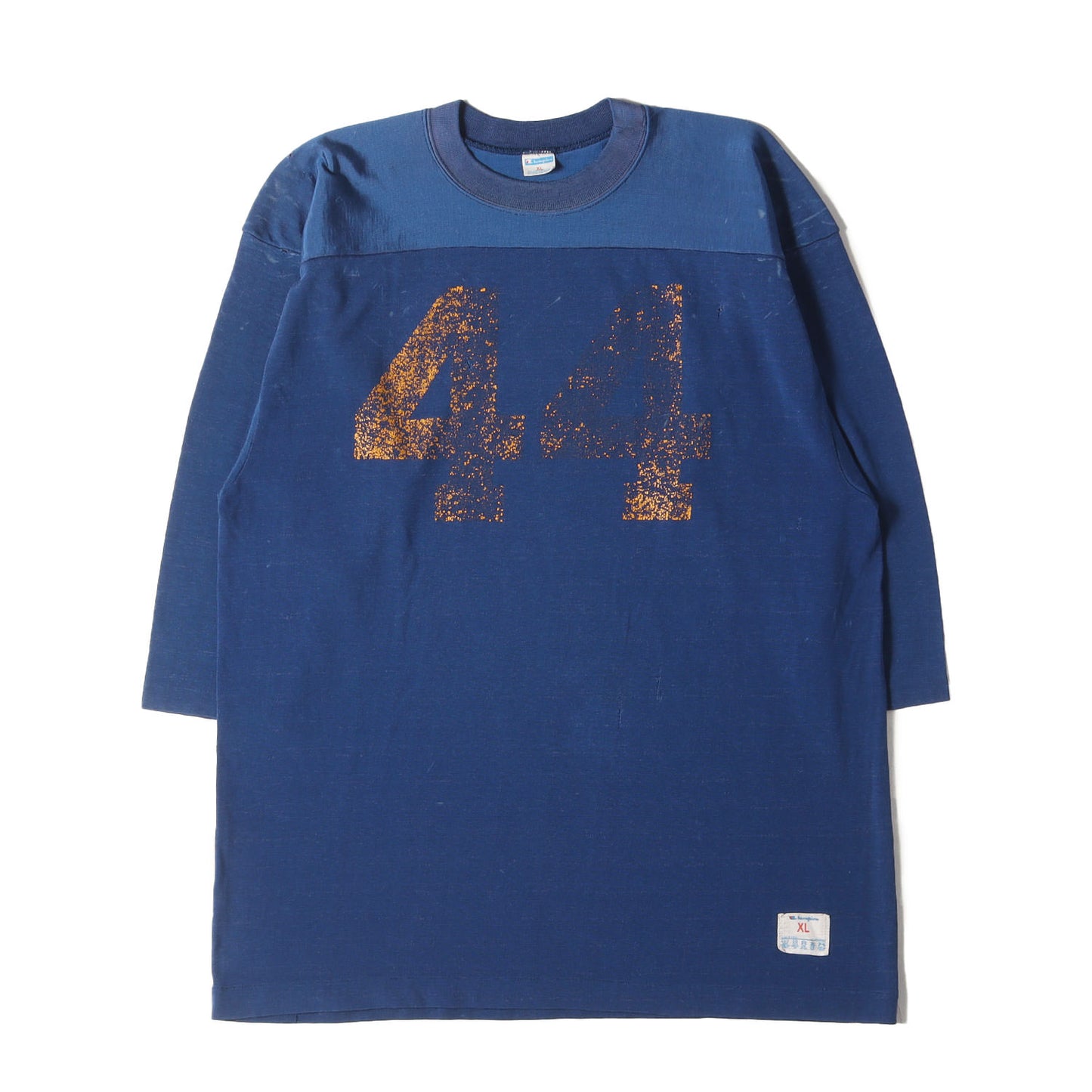 [雰囲気抜群 ビッグサイズ] 70s バータグ 7分袖 ジャージー フットボール Tシャツ