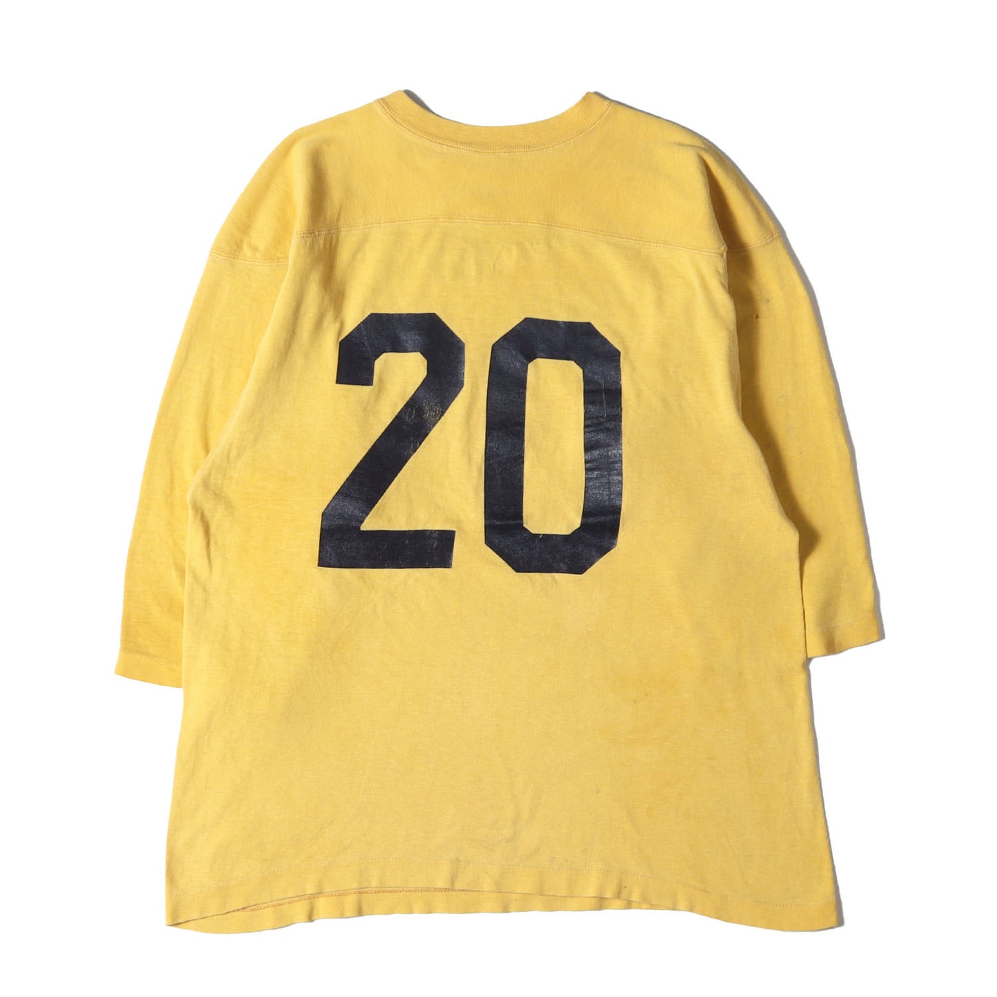 [雰囲気抜群 ビッグサイズ] 70s バータグ カレッジ 7分袖 フットボール Tシャツ