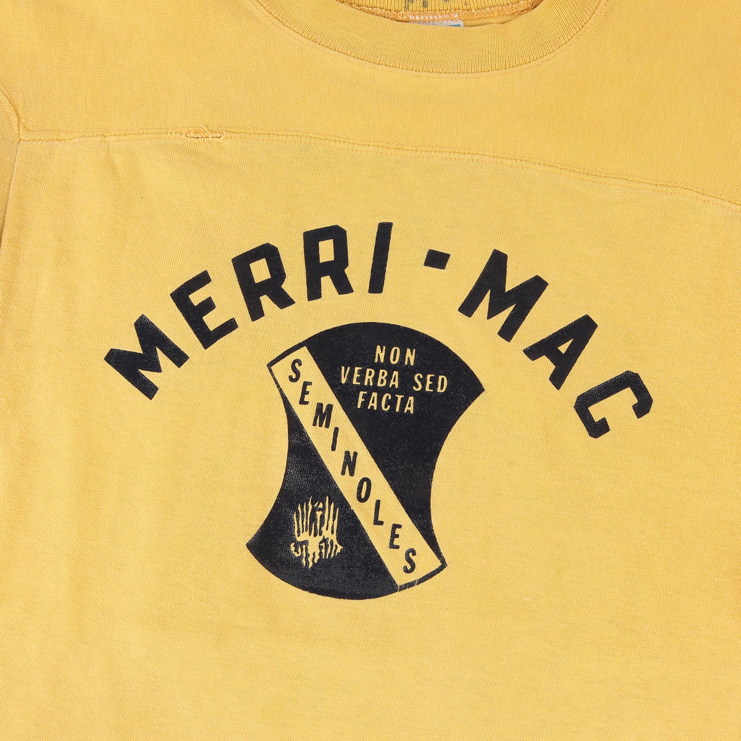 [雰囲気抜群 ビッグサイズ] 70s バータグ カレッジ 7分袖 フットボール Tシャツ