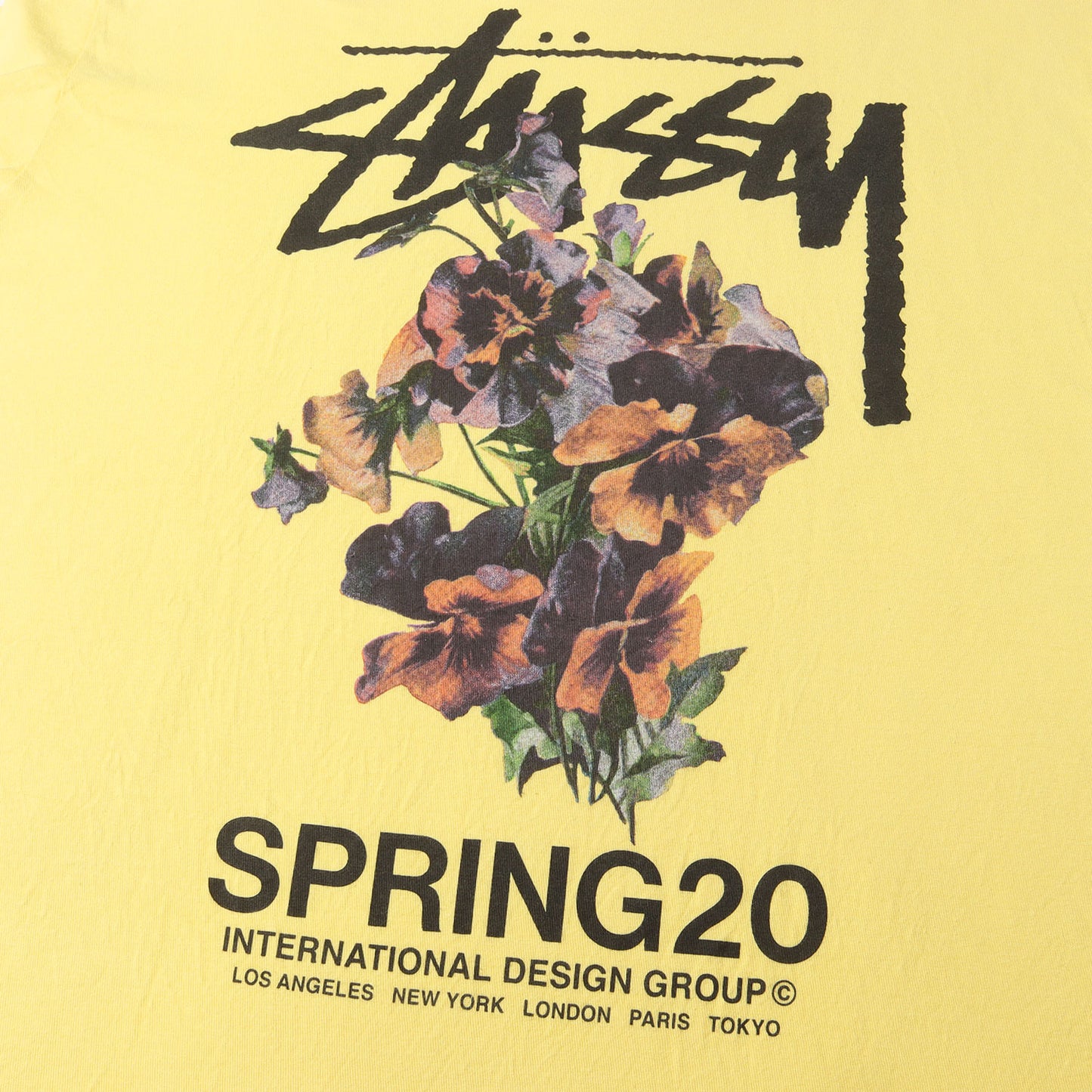 20SS フラワー グラフィック Tシャツ