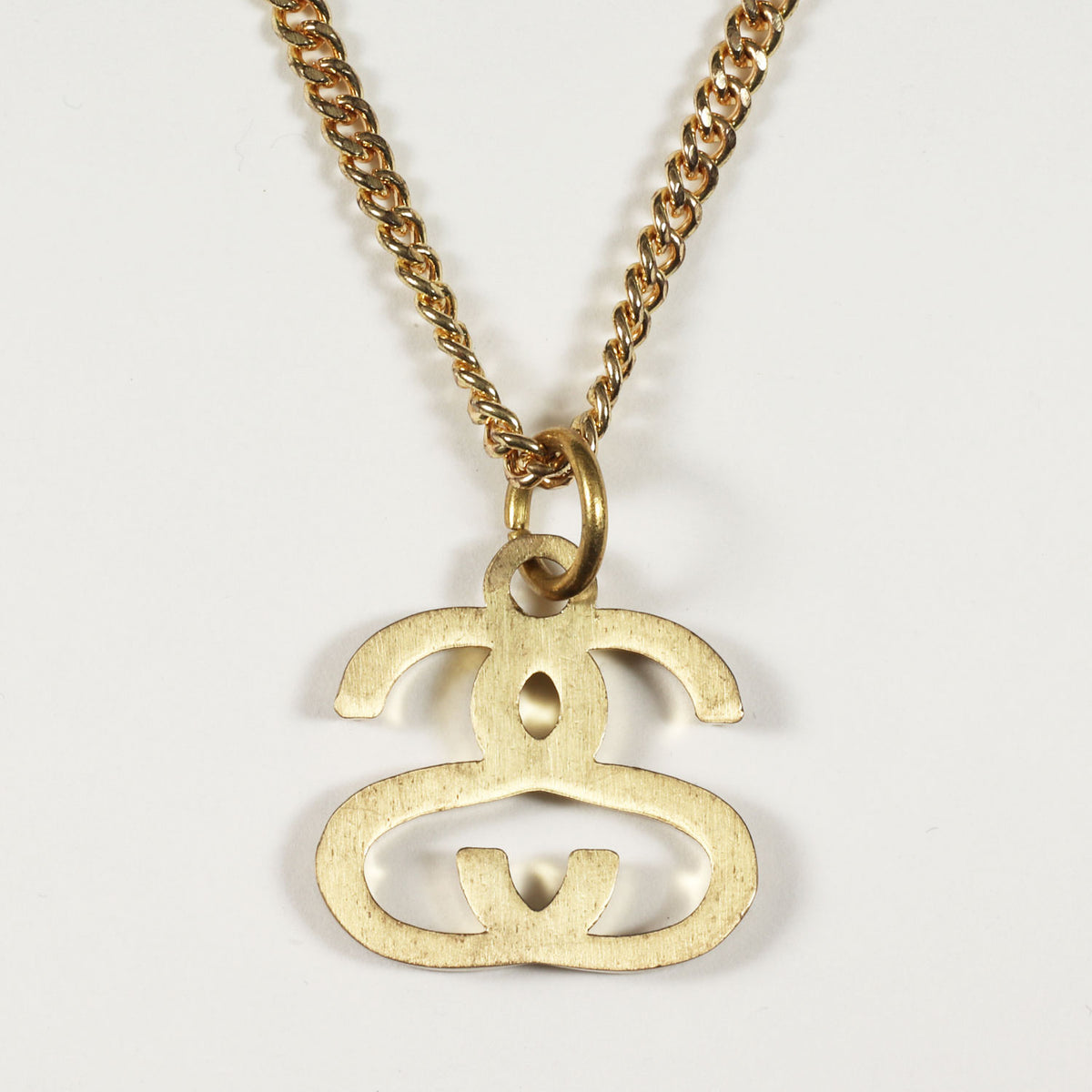 SSリンクロゴトップ チェーンネックレス (DOUBLE S NECKLACE)
