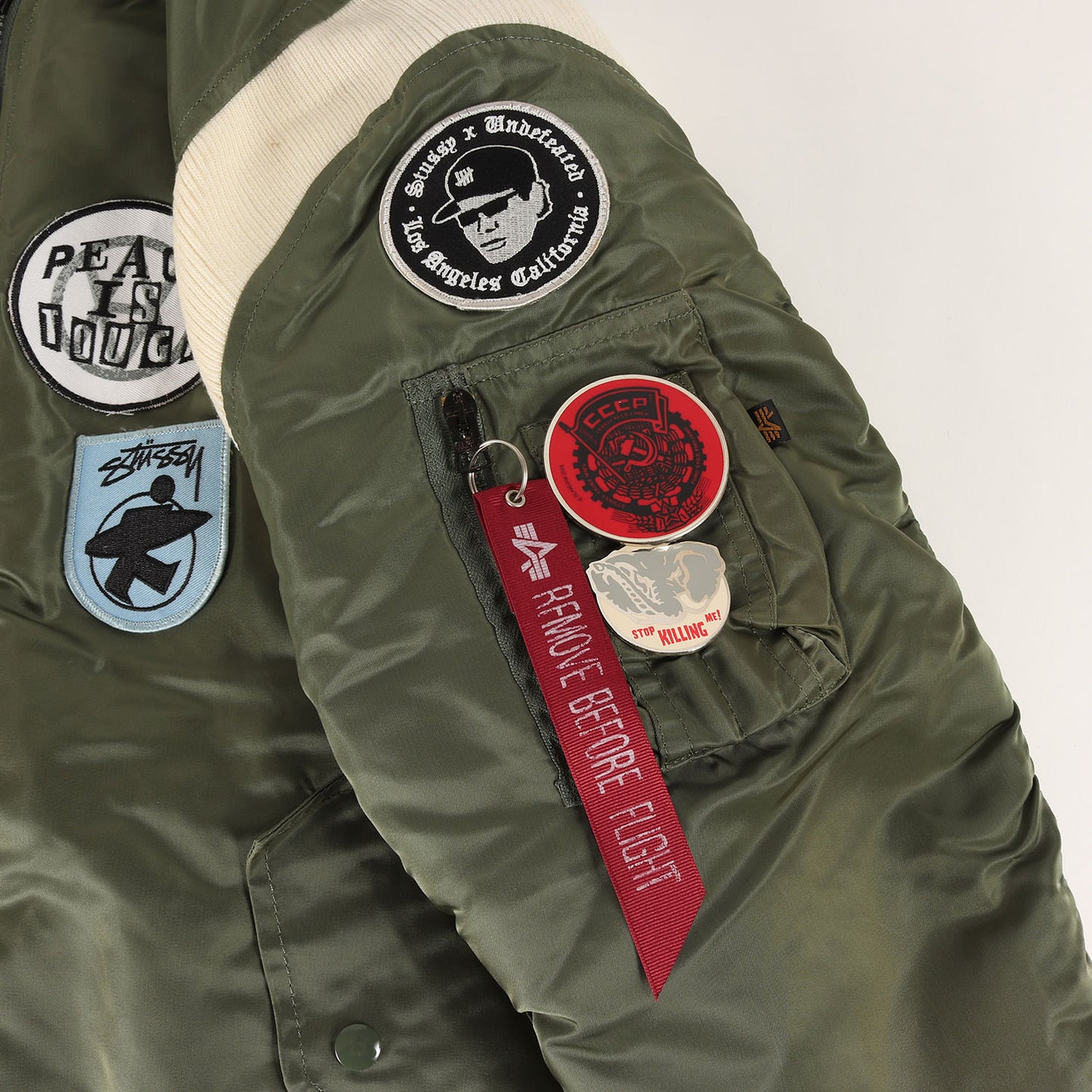 00s ×fragment design ×ALPHA 25周年記念 カスタム MA-1 フライトジャケット