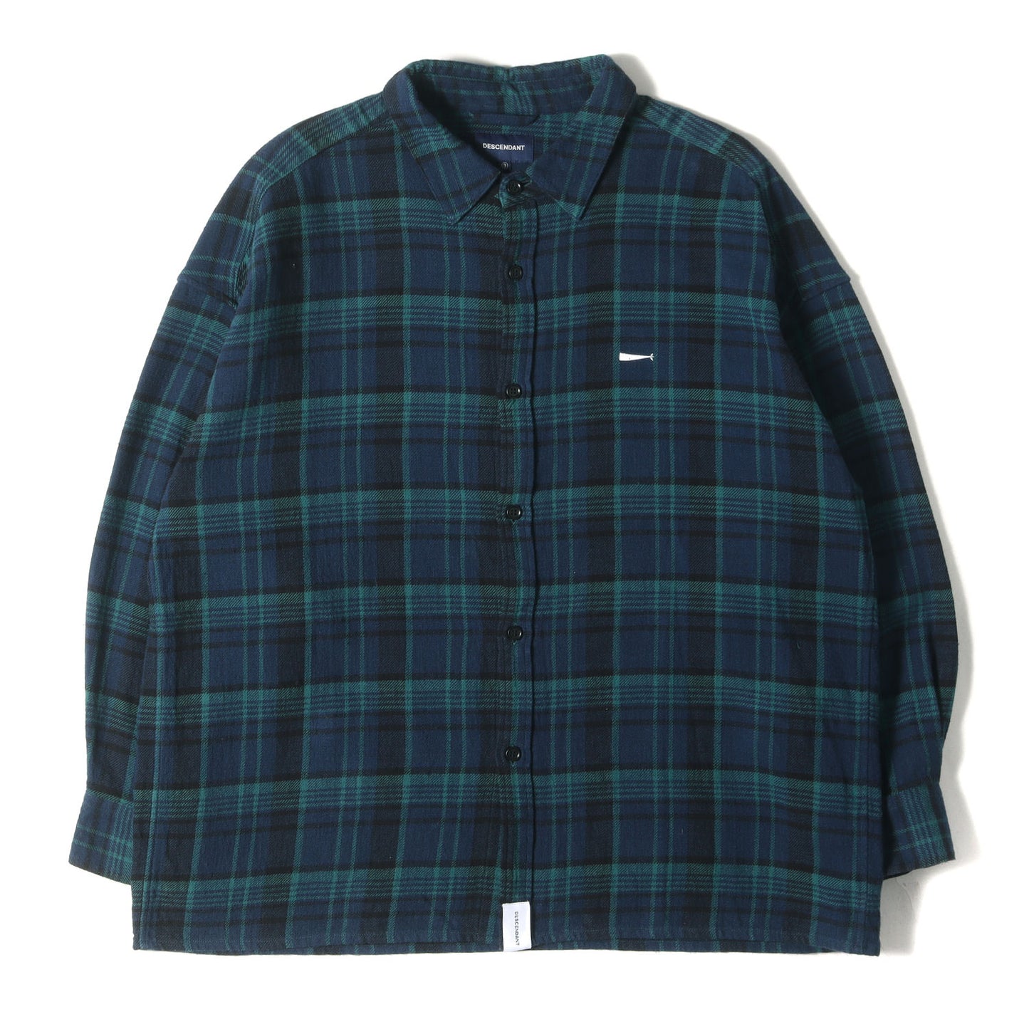 22SS オーバーサイズ ヘビー チェック フランネルシャツ(BASIN BLACKWATCH LS SHIRT)