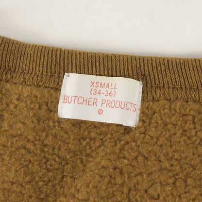 BUTCHER PRODUCTS 前V 無地 クルーネック スウェット