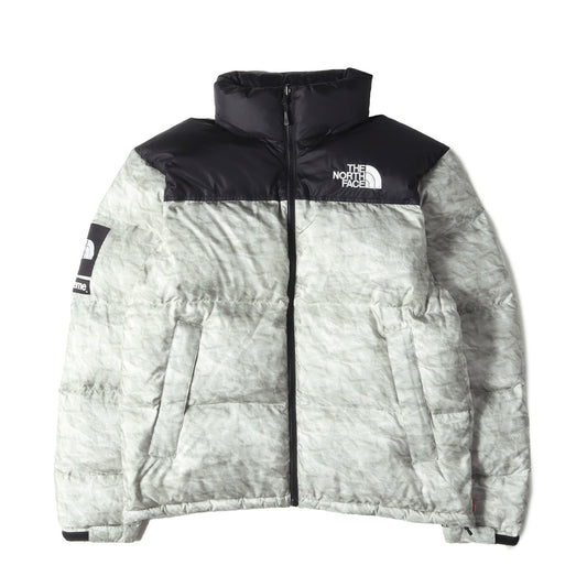 ×THE NORTH FACE ペーパープリント ヌプシ ダウンジャケット(Paper Print Nuptse Jacket)