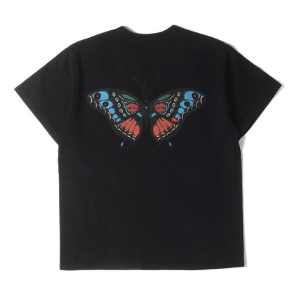 23SS ×MIHO MURAKAMI バタフライ グラフィック Tシャツ(Binder neck CL butterfly logo vintage t-shirt)
