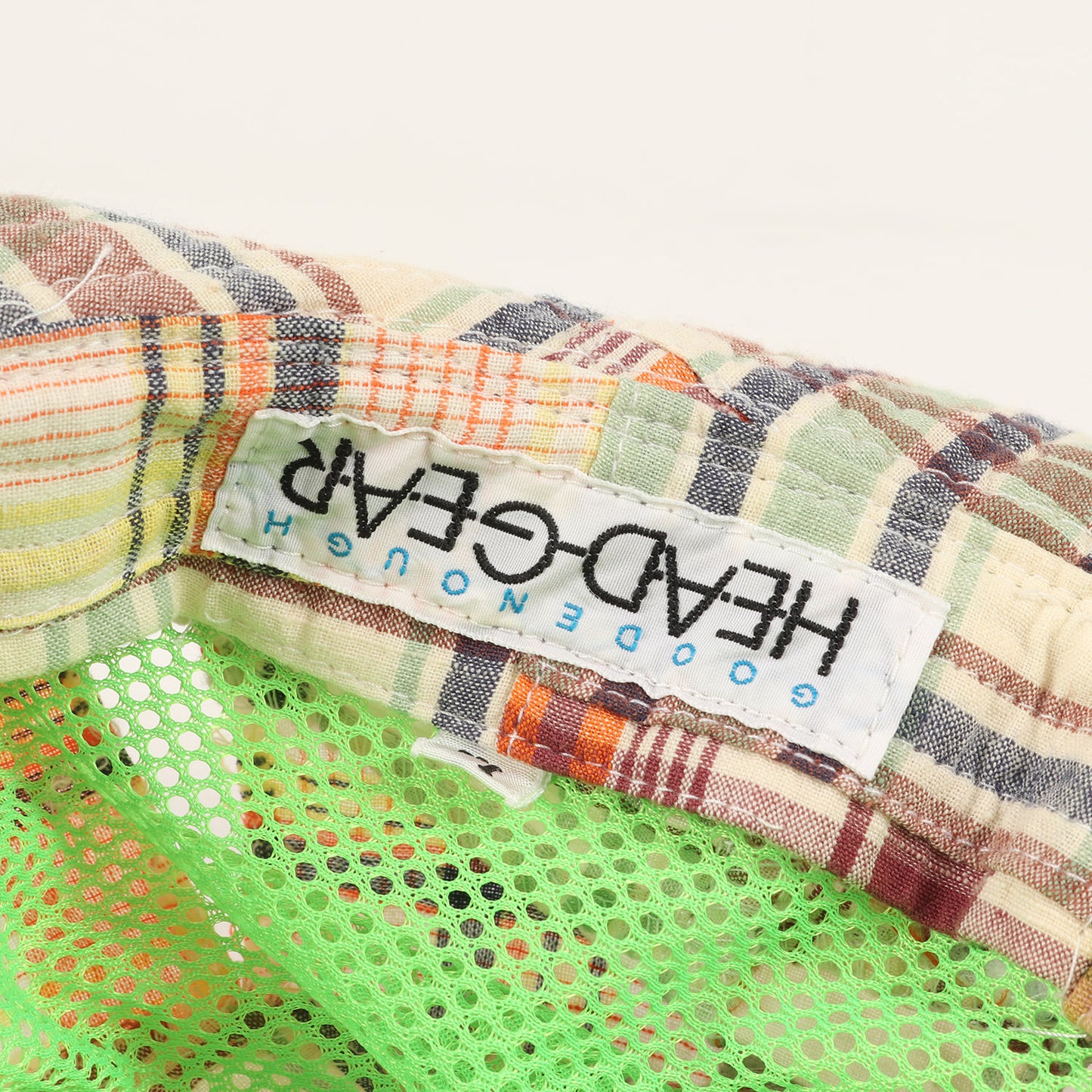 00s パッチワーク チェック ベンチレーション ハット