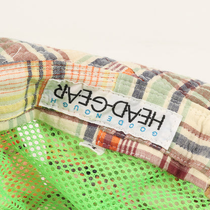 00s パッチワーク チェック ベンチレーション ハット