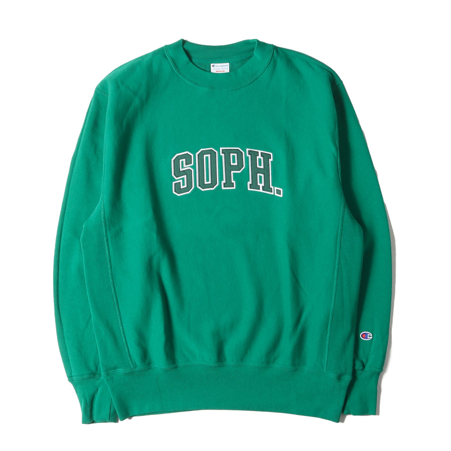 24SS ×Champion ロゴワッペン付 リバースウィーブ スウェット(REVERSE WEAVE CREWNECK SWEAT)