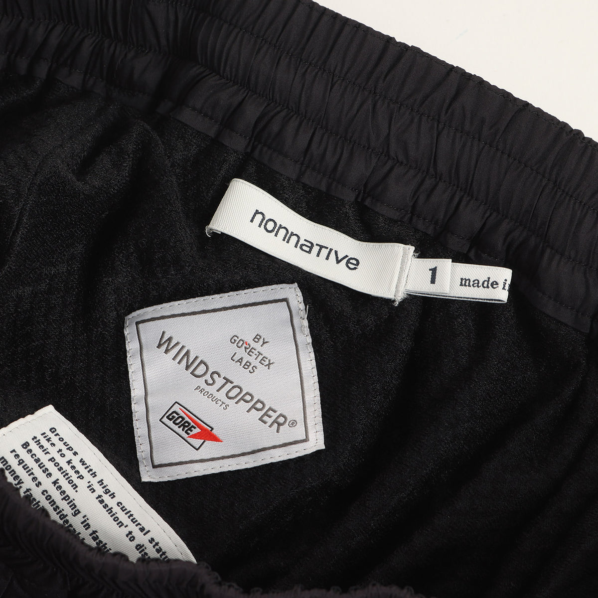 NONNATIVE (ノンネイティブ) 23AW GORE-TEX WINDSTOPPER ストレッチ 