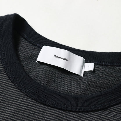 24AW ナロー ボーダー オーバーサイズ Tシャツ(Narrow Border S/S Tee)