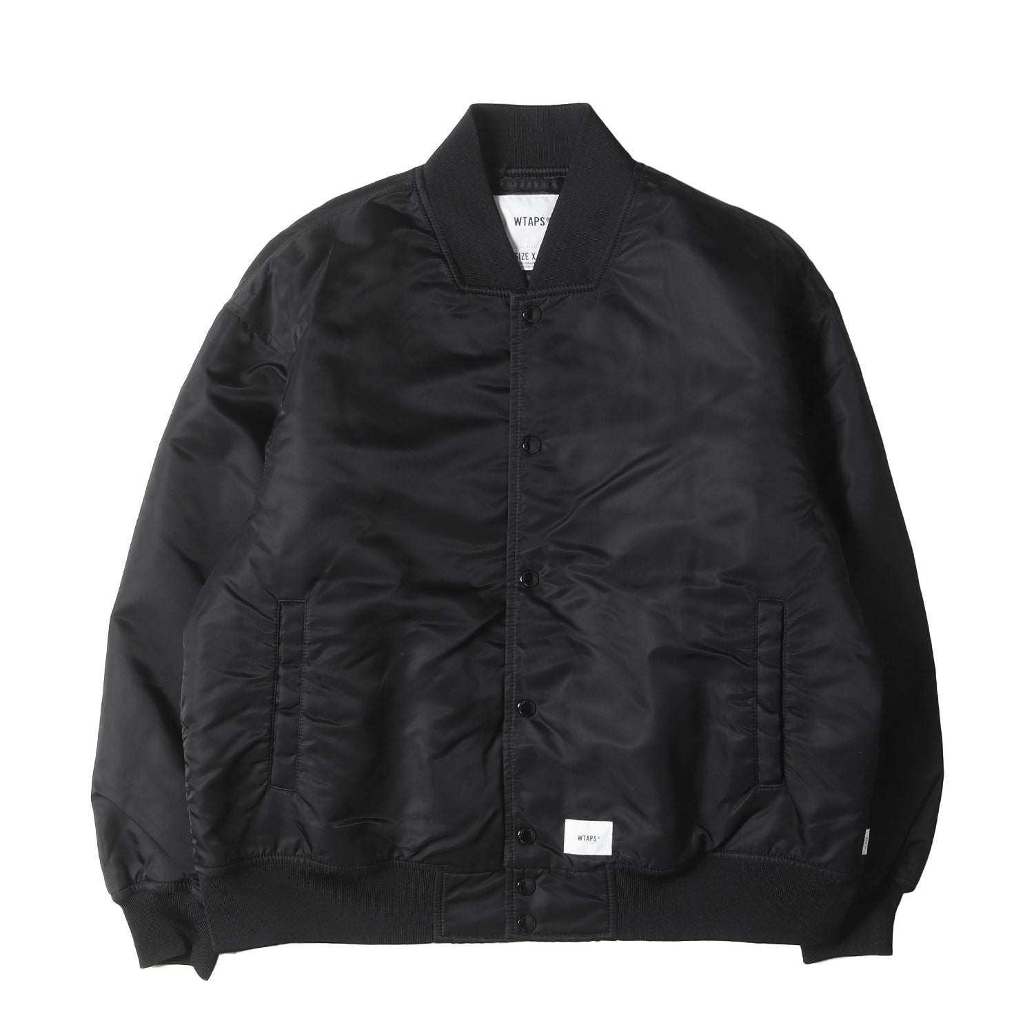 WTAPS (ダブルタップス) 21AW クロスボーン チームジャケット / サテンスタジャン(TEAM JACKET) - ブランド古着の通販・買取  | BEEGLE by Boo-Bee