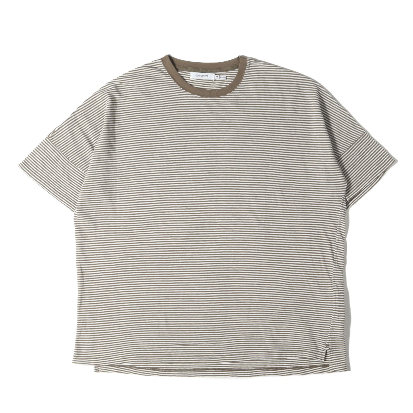 24SS オーバーサイズ 鹿の子 ボーダー Tシャツ(CLERK S/S TEE C/L PIQUE BORDER)