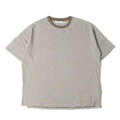 24SS オーバーサイズ 鹿の子 ボーダー Tシャツ(CLERK S/S TEE C/L PIQUE BORDER)