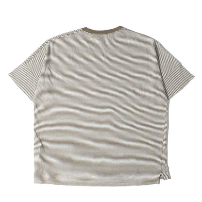 24SS オーバーサイズ 鹿の子 ボーダー Tシャツ(CLERK S/S TEE C/L PIQUE BORDER)