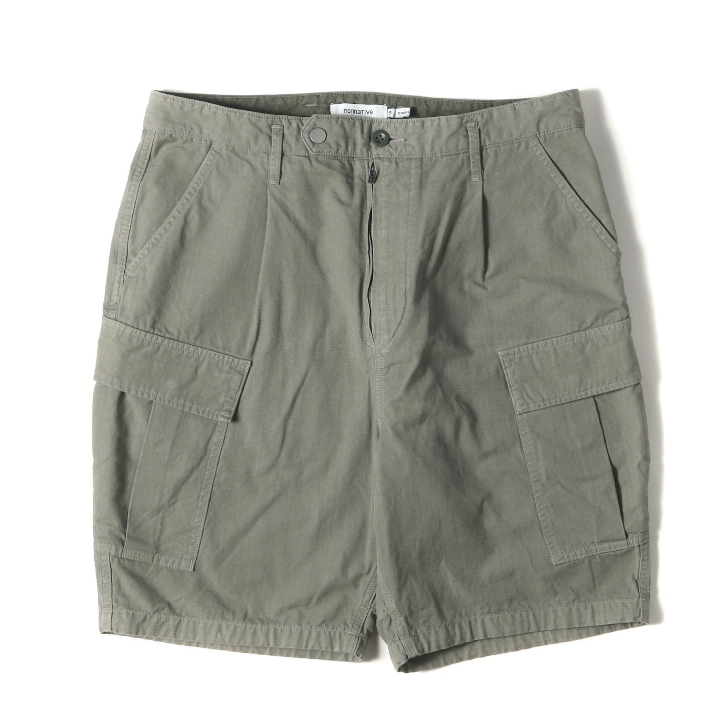 21SA リップストップ ミリタリー カーゴ ショーツ(SOLDIER 6P EASY SHORTS COTTON RIPSTOP OVERDYED)