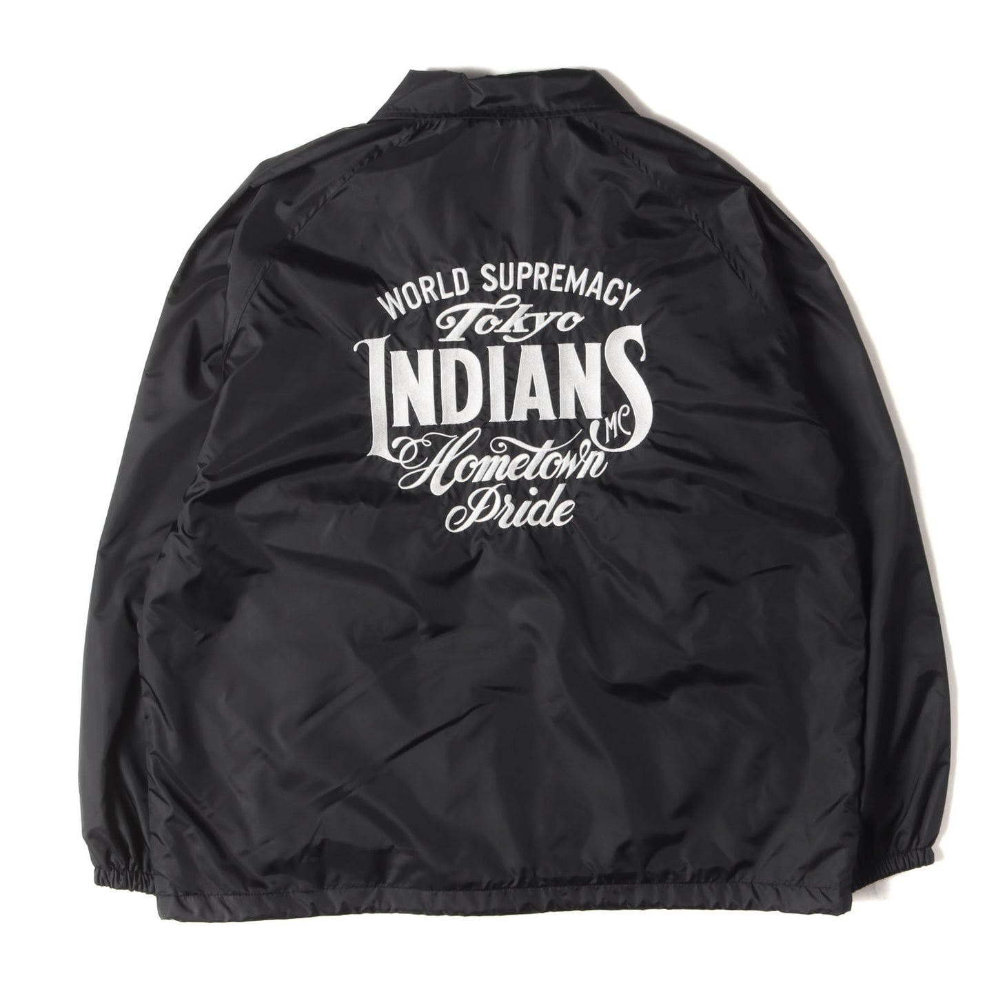 22AW 東京インディアンズ ブランドロゴ刺繍 ナイロン コーチジャケット