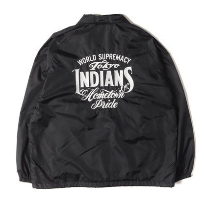22AW 東京インディアンズ ブランドロゴ刺繍 ナイロン コーチジャケット