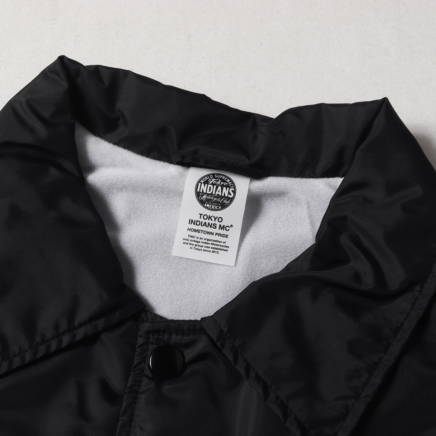 22AW 東京インディアンズ ブランドロゴ刺繍 ナイロン コーチジャケット