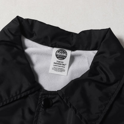 22AW 東京インディアンズ ブランドロゴ刺繍 ナイロン コーチジャケット