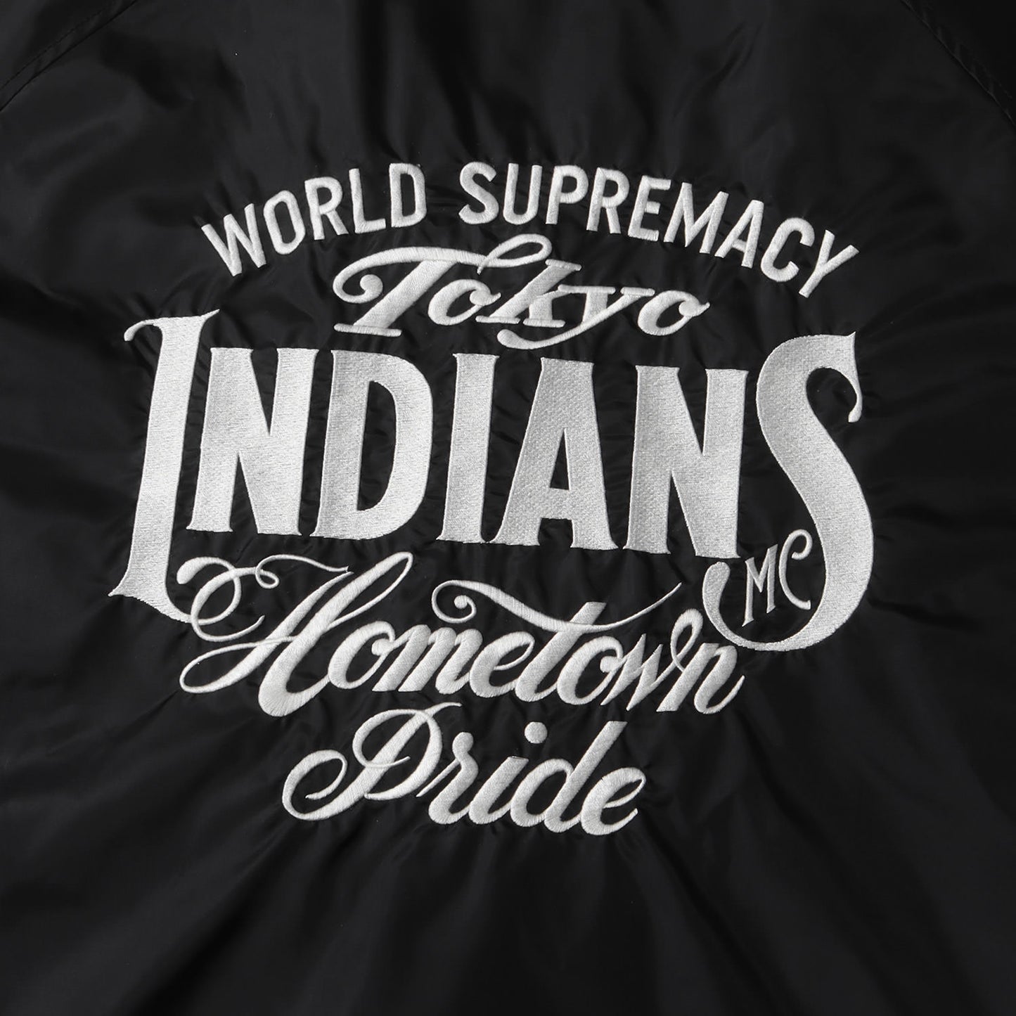 22AW 東京インディアンズ ブランドロゴ刺繍 ナイロン コーチジャケット
