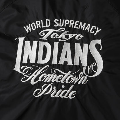 22AW 東京インディアンズ ブランドロゴ刺繍 ナイロン コーチジャケット