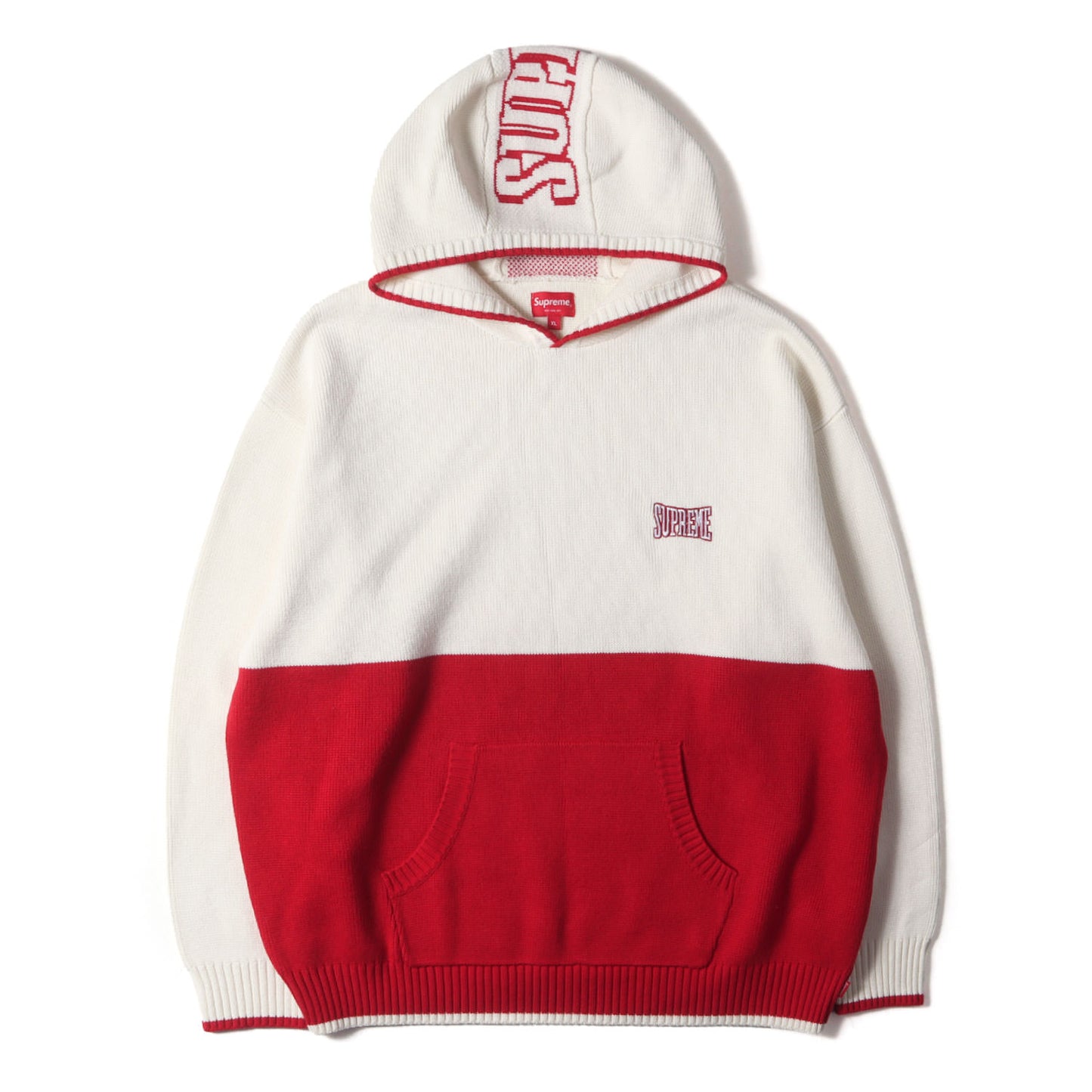 21AW 2トーン ニット パーカー(2-Tone Hooded Sweater)
