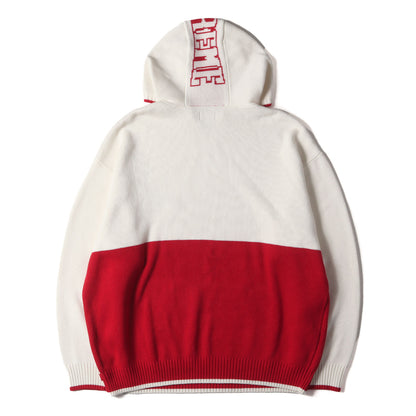 21AW 2トーン ニット パーカー(2-Tone Hooded Sweater)