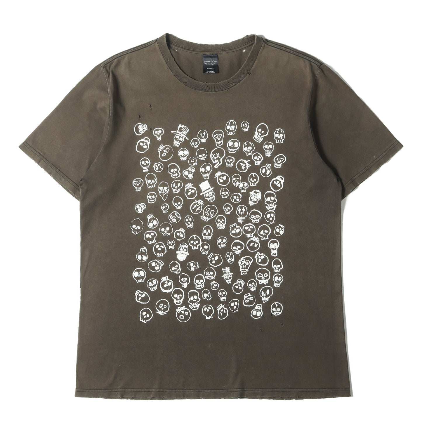 05SS ナイトクローラー期 ダメージ加工 スカル Tシャツ