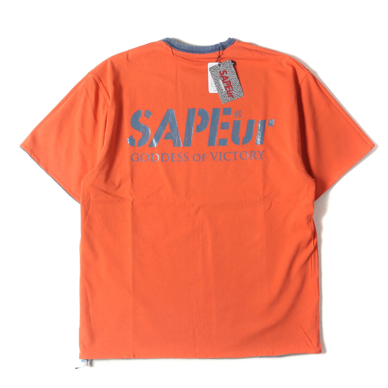 A Elegantes SAPEur (サプール) 24SS ヴィンテージ加工 リバーシブル T 