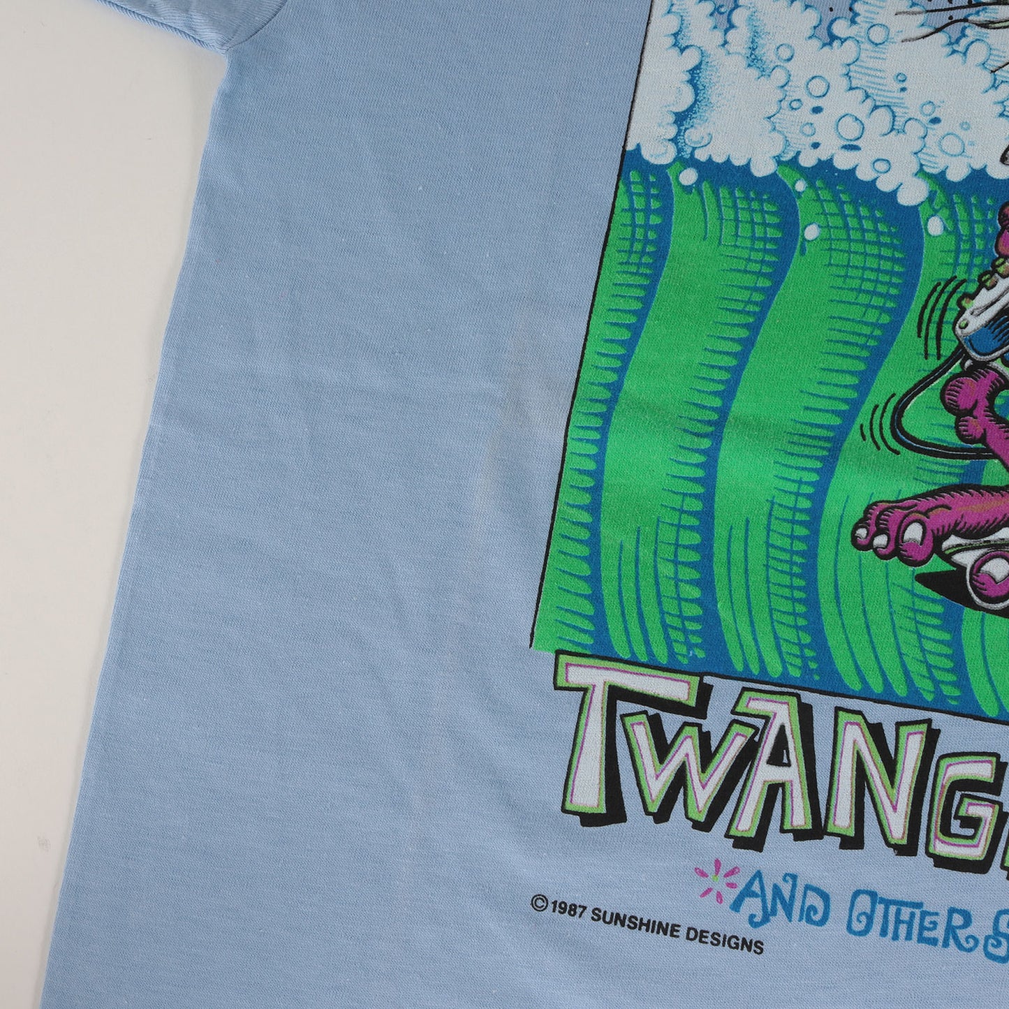 80s MONSTER ISLAND 両面プリント Tシャツ(デッドストック / USA製)