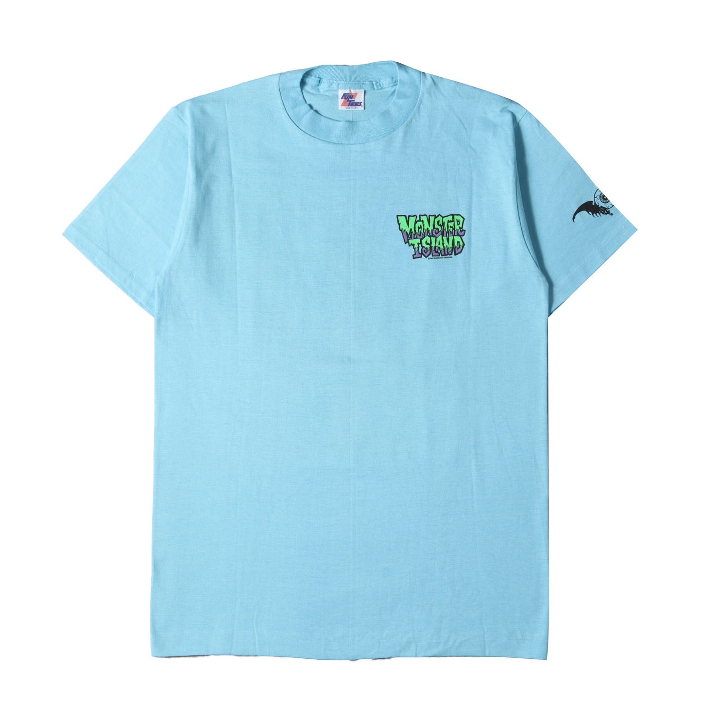 80s MONSTER ISLAND 両面プリント Tシャツ(デッドストック / USA製)