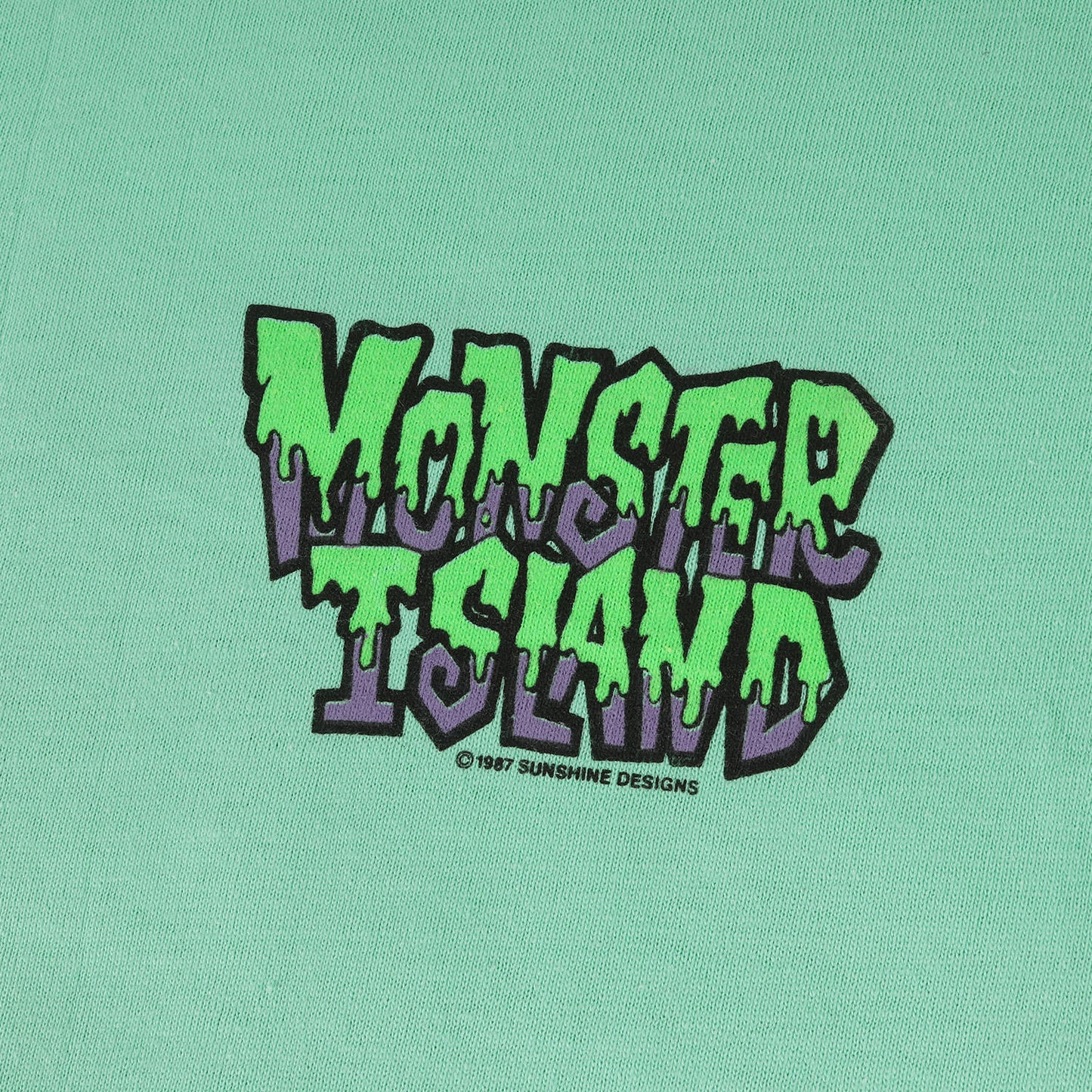80s MONSTER ISLAND 両面プリント Tシャツ(デッドストック / USA製)