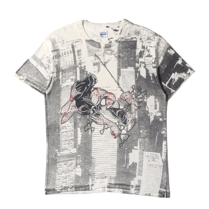 90s MARVEL Spider-Man 全面プリント Tシャツ(USA製)