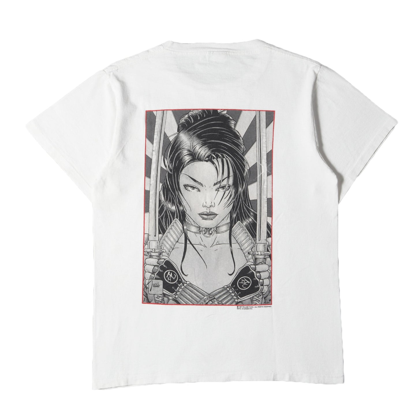 90s Shi / 死 ANA ISHIKAWA / アナ石川 Tシャツ(Changesボディ / USA製)