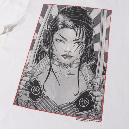 90s Shi / 死 ANA ISHIKAWA / アナ石川 Tシャツ(Changesボディ / USA製)