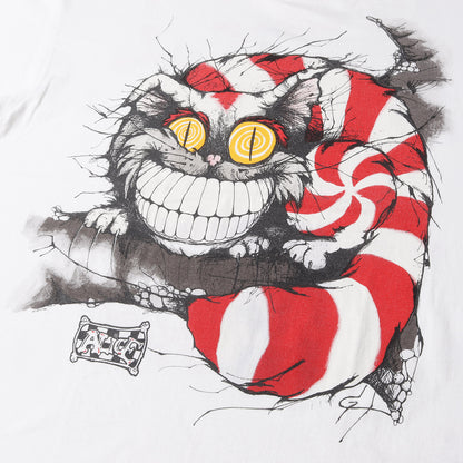 90s 不思議の国のアリス チェシャ猫 Tシャツ(ANDAZIAボディ / USA製)