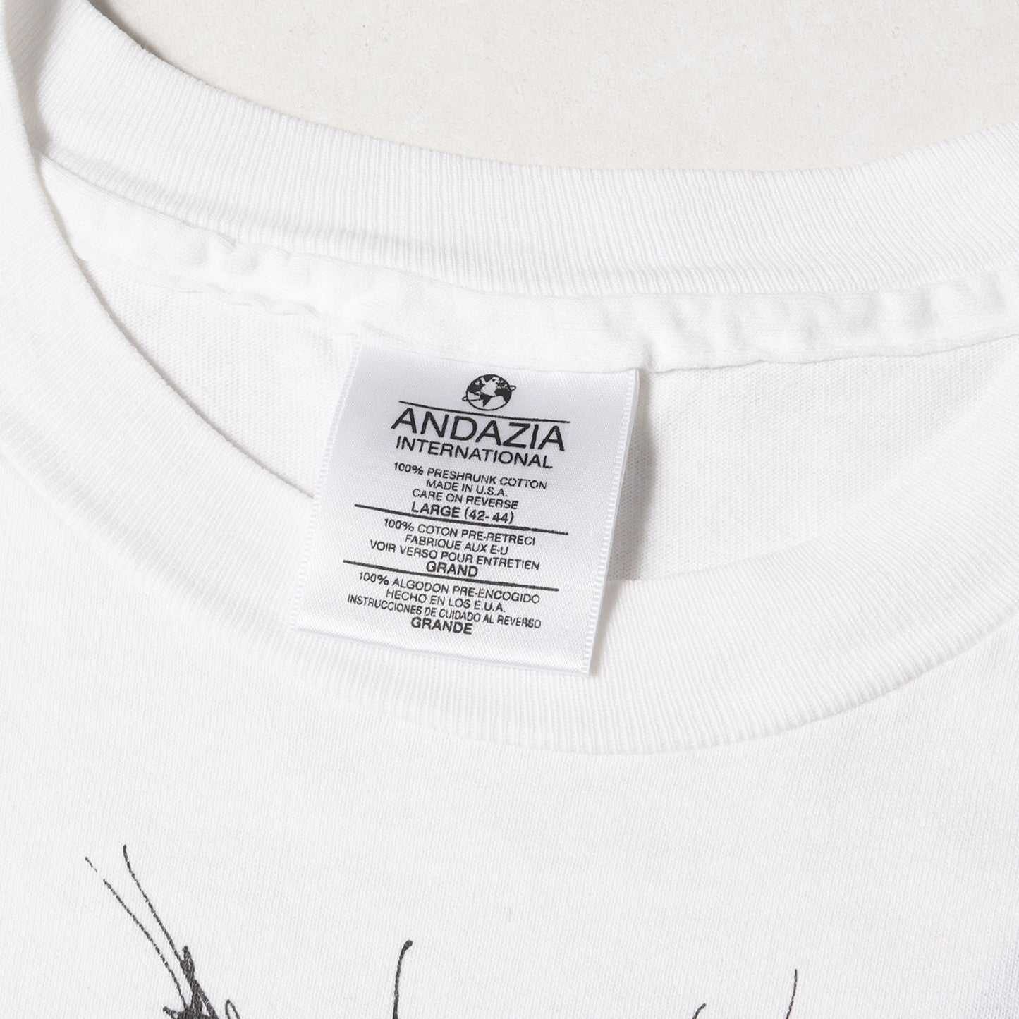 90s 不思議の国のアリス チェシャ猫 Tシャツ(ANDAZIAボディ / USA製)