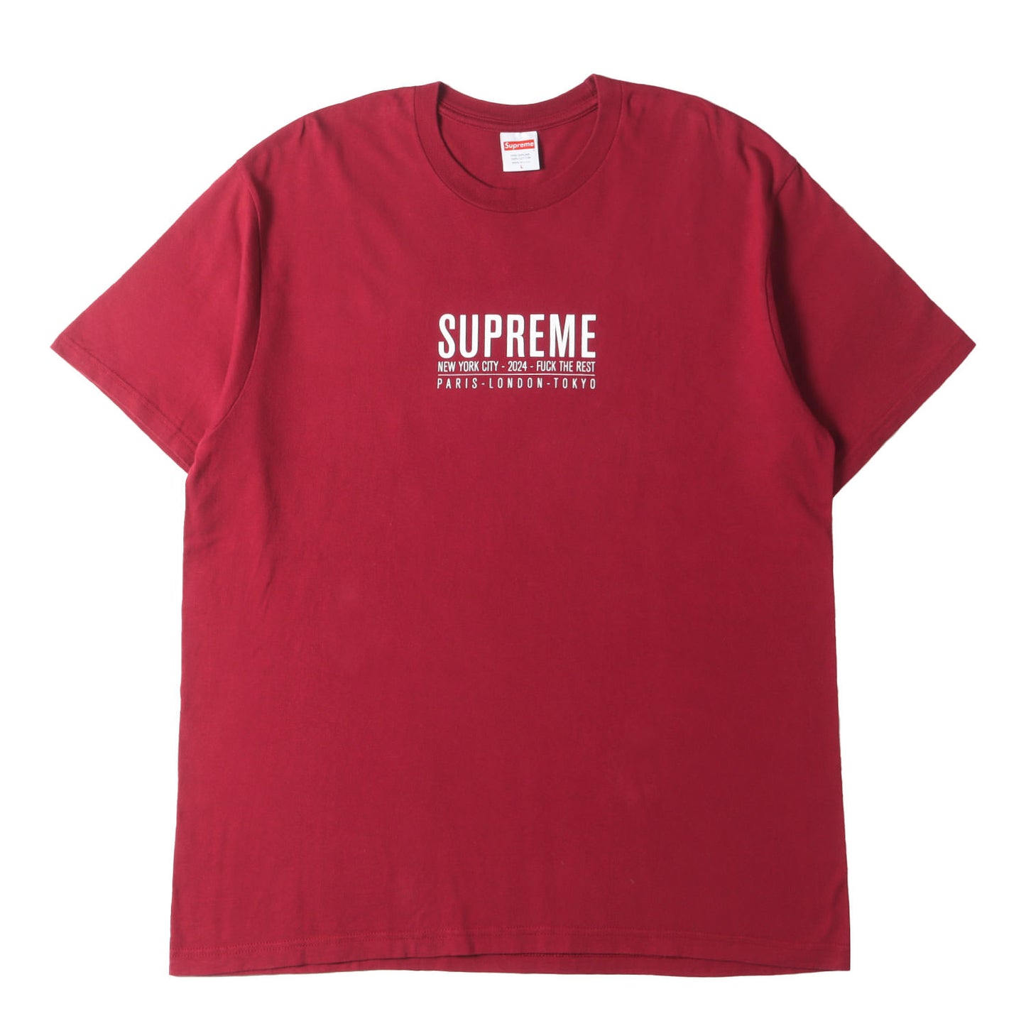 24SS ブランドロゴ クルーネック Tシャツ(Paris Tee)
