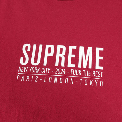24SS ブランドロゴ クルーネック Tシャツ(Paris Tee)