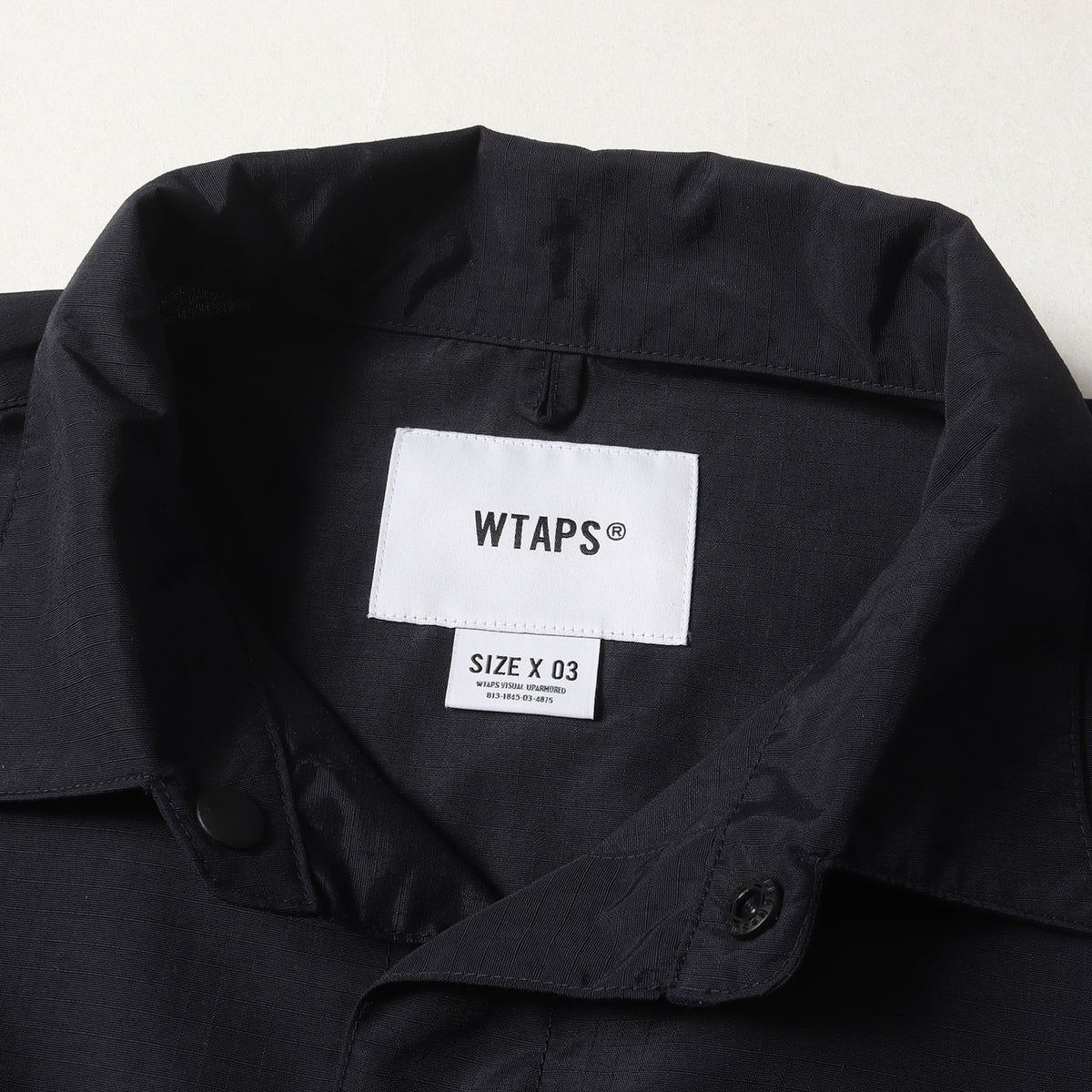 WTAPS (ダブルタップス) 23AW リップストップ スナップボタン ナイロン 