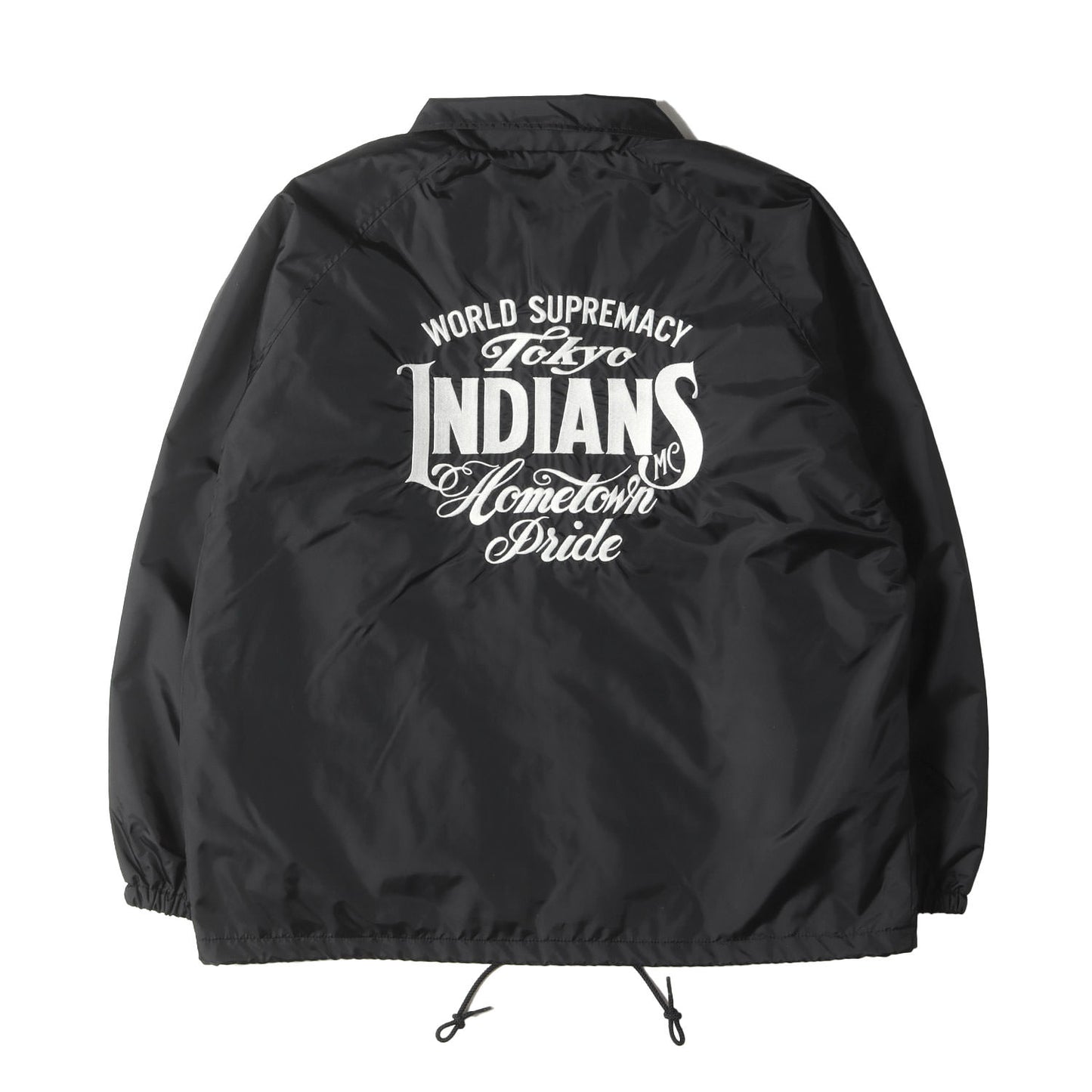 22AW 東京インディアンズ ブランドロゴ刺繍 ナイロン コーチジャケット