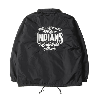 22AW 東京インディアンズ ブランドロゴ刺繍 ナイロン コーチジャケット